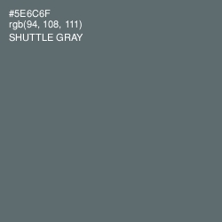#5E6C6F - Shuttle Gray Color Image